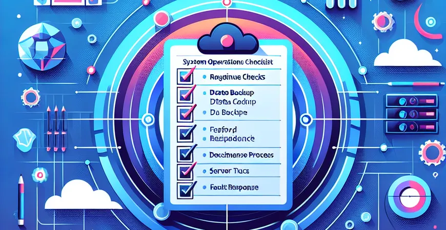 系统运维清单：日常检查、数据备份、故障响应流程  